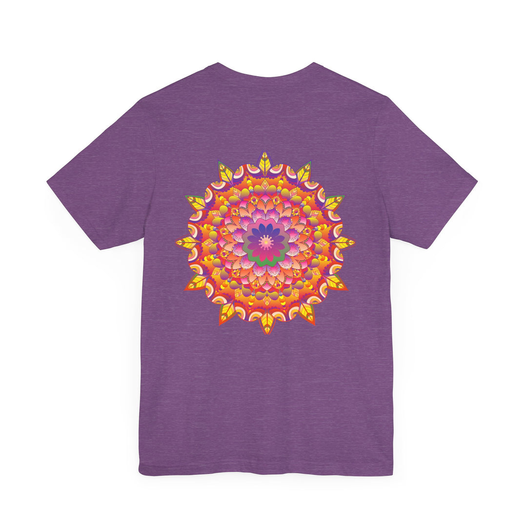 Vibrant Mandala T-Shirt featuring intricate design symbolizing spiritual peace and harmony, perfect for those seeking inner tranquility and positive energy