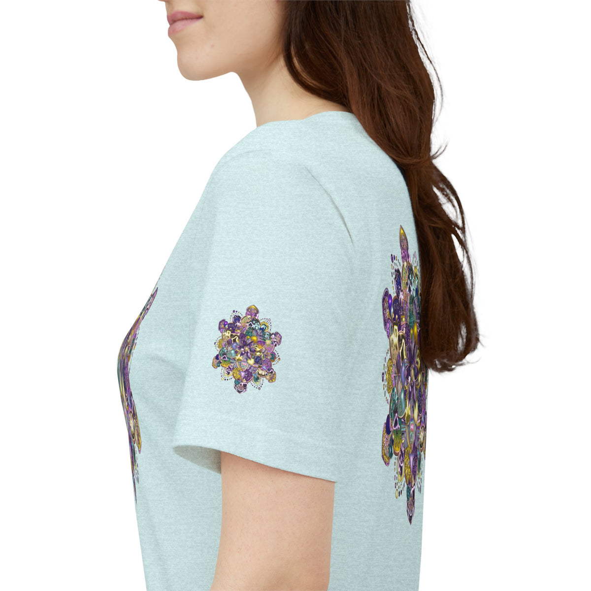 Unisex Floral Jewel Mandala T-Shirt