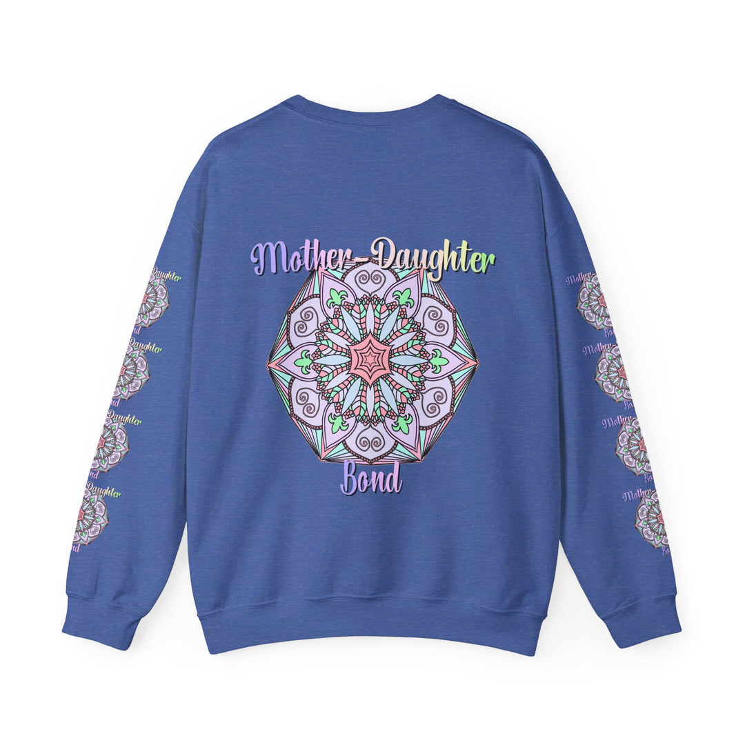 Handmade Mother-Daughter Mandala Sweatshirt perfect for family photoshoots and outings