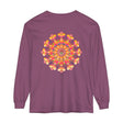 Colorful and intricate mandala design long sleeve t-shirt, suitable for all genders