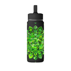 20oz Mini Water Bottle — Green Clover Kaleidoscope St. Patrick’s Day Bottle