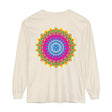 Colorful mandala design unisex long sleeve t-shirt, perfect for all genders