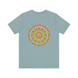 Woman in a tranquil setting wearing Mandala Peace & Harmony T-Shirt