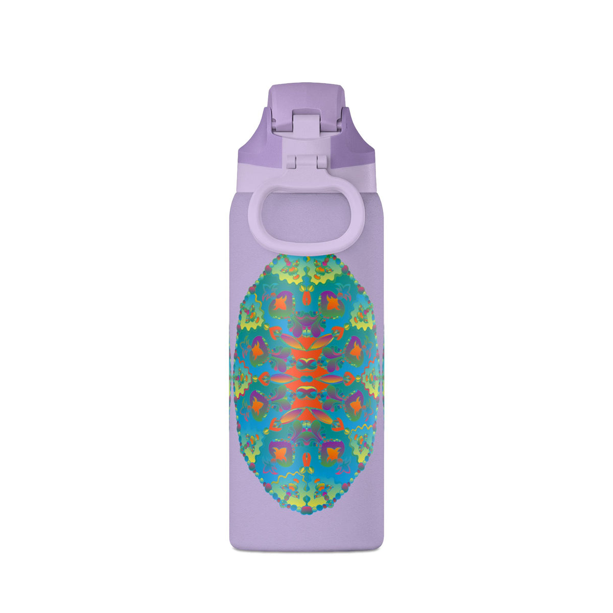 Borraccia termica da 32oz — Design mandala caleidoscopio colorato