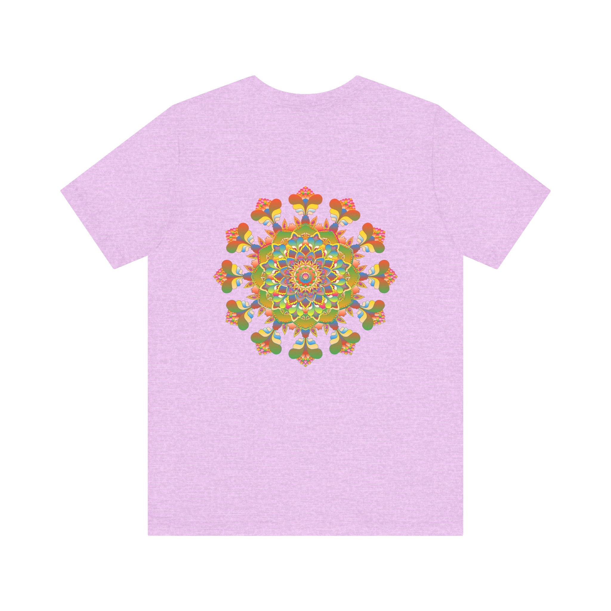 Detailed close-up of Mandala Peace & Harmony T-Shirt's intricate design