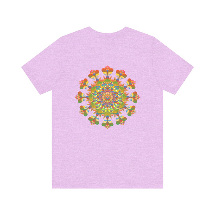 Detailed close-up of Mandala Peace & Harmony T-Shirt's intricate design