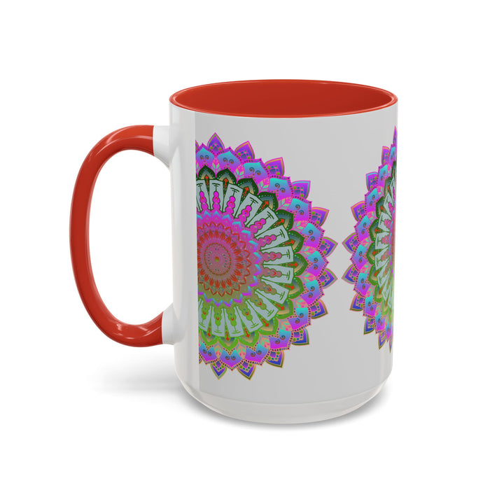 Colorful Mandala Art Mug with Unique and Detailed Patterns