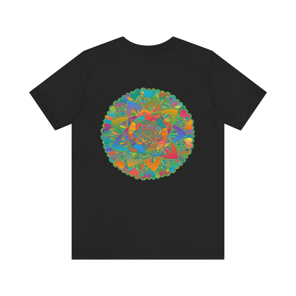 Vibrant Mandala T-shirt featuring a beautiful and intricate design symbolizing spiritual peace and harmony for a fashionable and meaningful statement piece