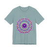 Vibrant and intricate Psychedelic Purple Mandala T-Shirt with eye-catching design