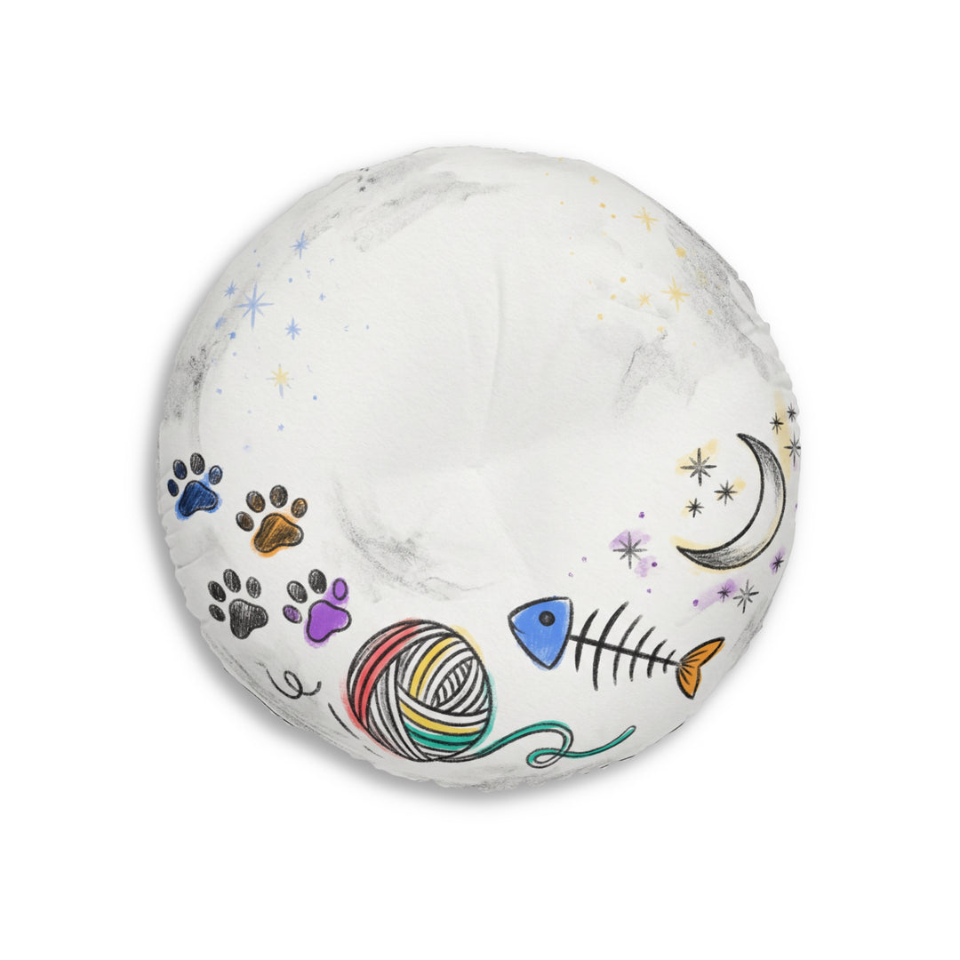 Cozy Snowday Cat Floor Pillow