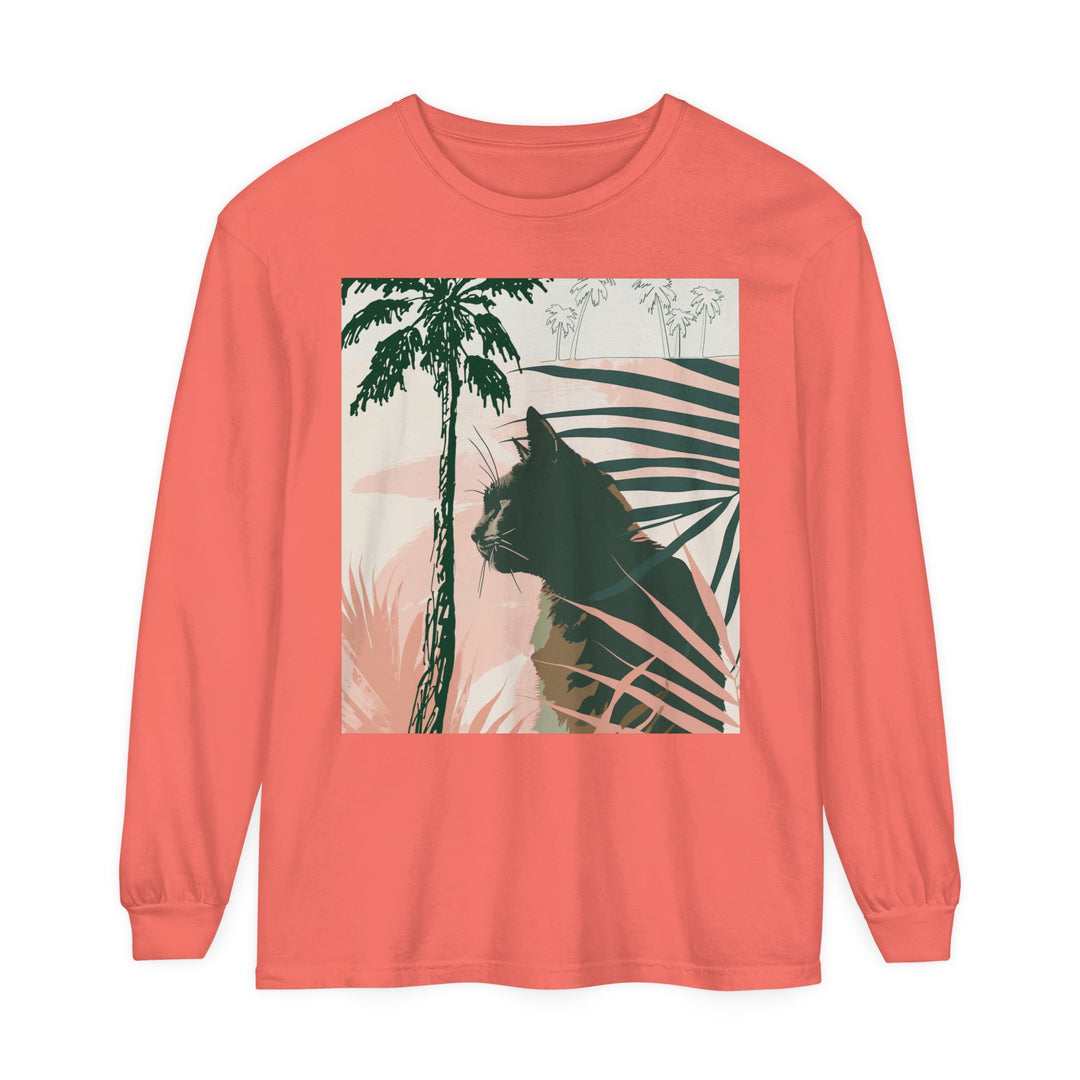 Black Cat Jungle Long Sleeve T-Shirt for outdoor adventures alt text 15