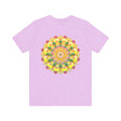 A colorful and intricate mandala design adorns this vibrant tee, promoting spiritual peace and harmony with its soothing and uplifting presence