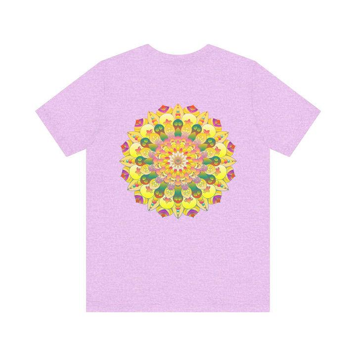 A colorful and intricate mandala design adorns this vibrant tee, promoting spiritual peace and harmony with its soothing and uplifting presence