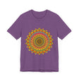 Vibrant Mandala Tee featuring intricate and colorful spiritual art design