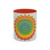  Intricately designed mandala art printed on a durable mug