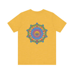 A visually striking Vibrant Mandala Tee that embodies spiritual peace and harmony