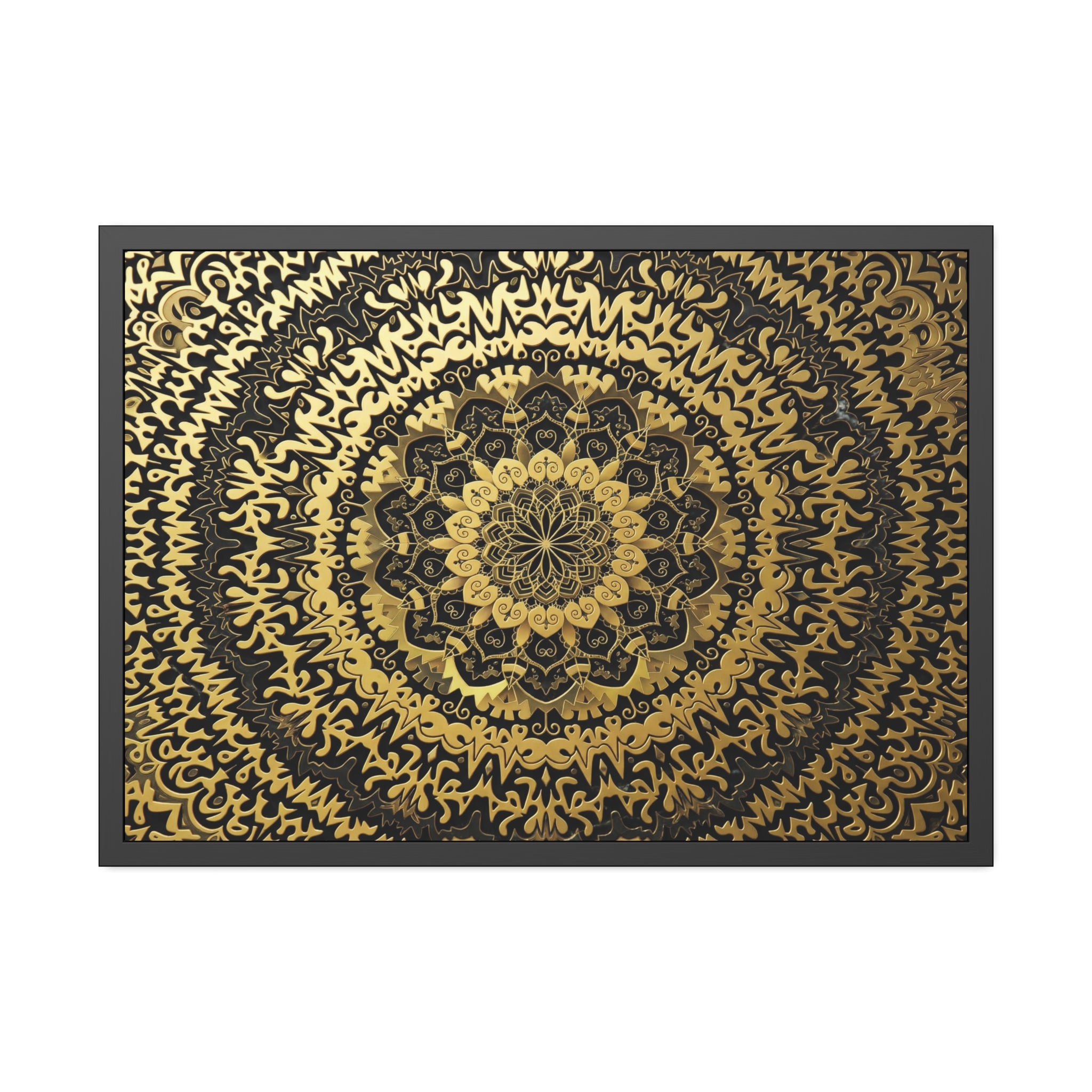 Mandala Sovrano – Elegante Arte da Parete Incorniciata