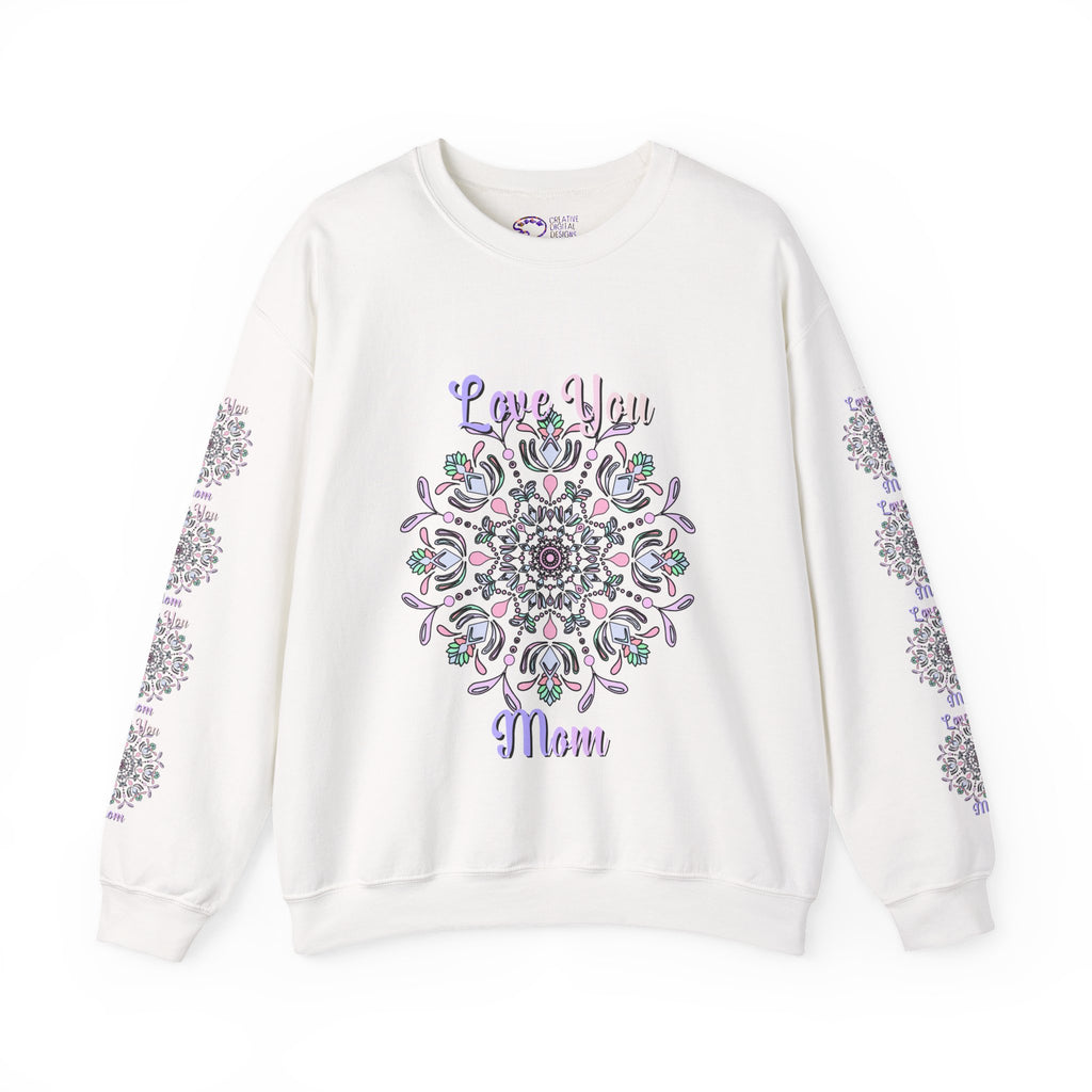 Felpa Mandala "Mamma Potente" in Morbide Tonalità Pastello