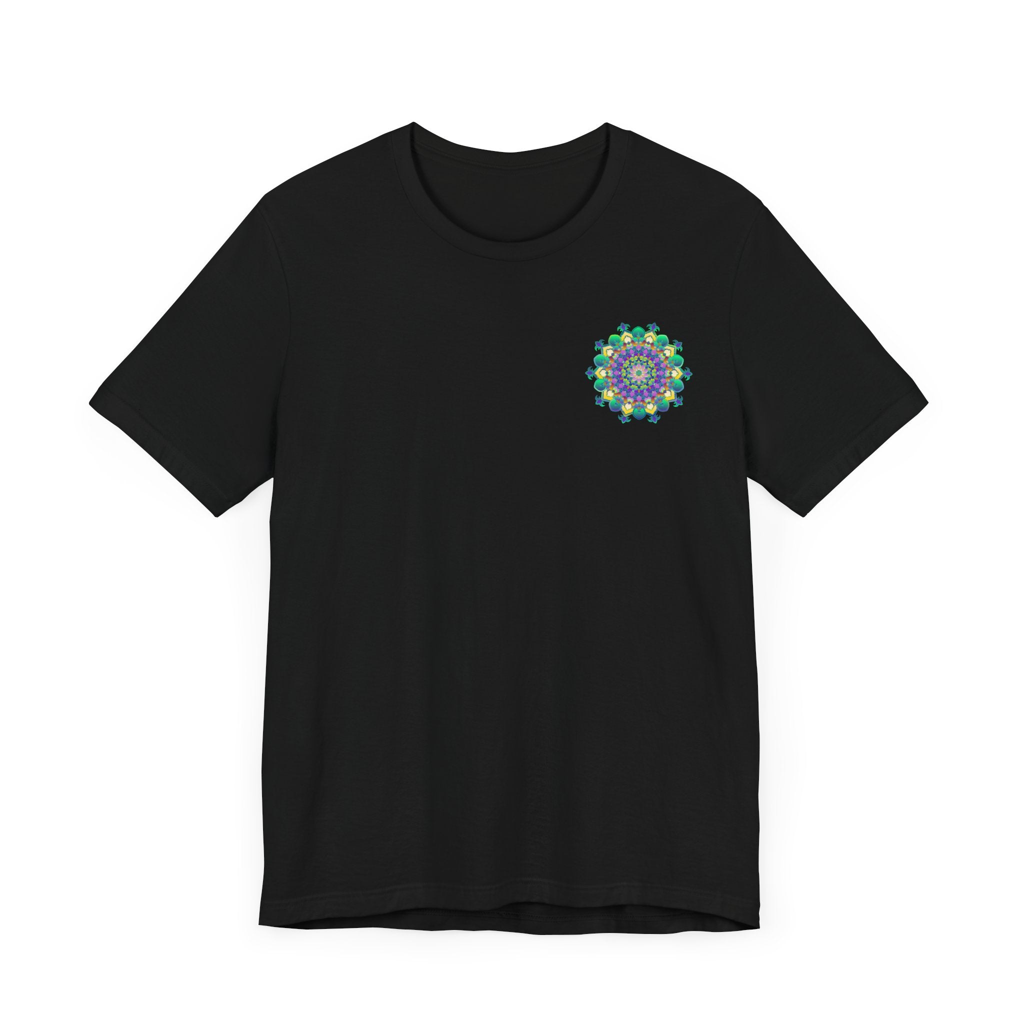 Vibrant Mandala Tee featuring intricate design representing spiritual peace and harmony, perfect for those seeking inner balance and tranquility