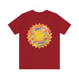 Vibrant Mandala Tee featuring intricate spiritual design for inner peace and harmony