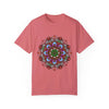 100% Ring-Spun Cotton T-Shirt with vibrant Mandala Art