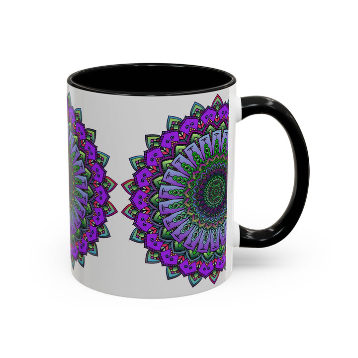 Beautiful Vibrant Mandala Mug with Spiritual Art Design and Colorful Pattern