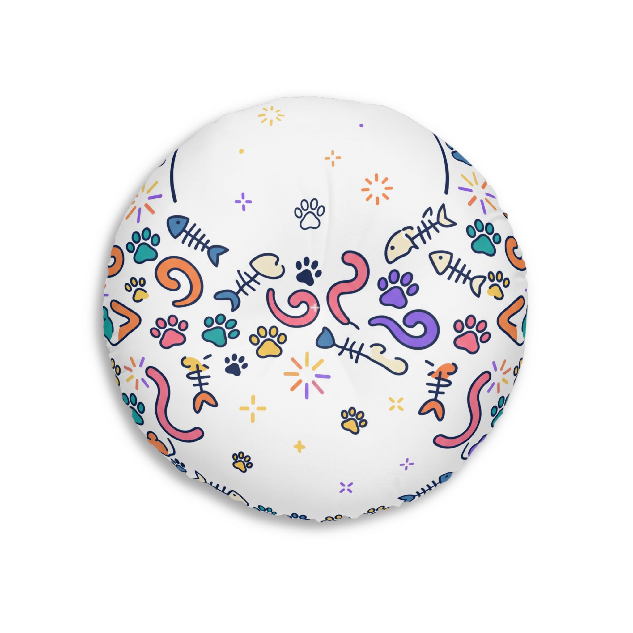 Crescent Cat Cozy Floor Pillow