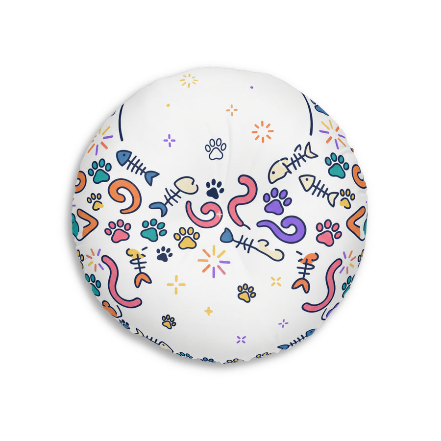 Crescent Cat Cozy Floor Pillow
