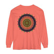 Colorful and detailed mandala design long sleeve t-shirt for women