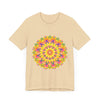 Vibrant Mandala Tee featuring a colorful and intricate spiritual art design