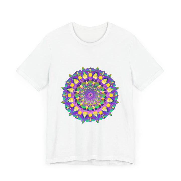 Colorful, intricately designed mandala tee featuring the words 'Peace & Harmony'