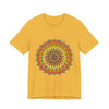 Colorful Mandala T-Shirt with Elaborate Geometric Design and Intricate Patterns