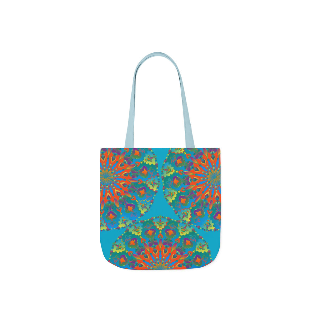 Canvas Tote Bag in Bright Tropical Colors for Summer Fun