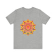 Colorful and intricate mandala tee featuring spiritual art and vibrant design