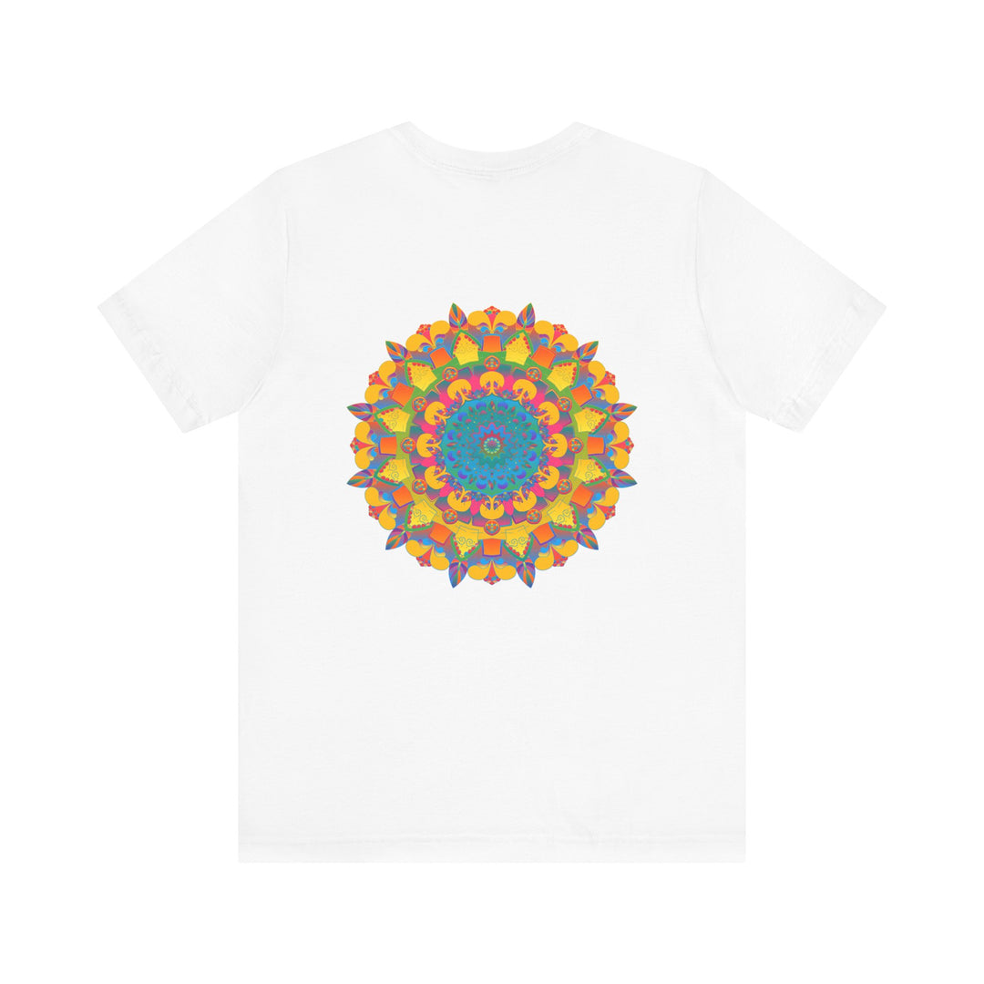 Beautiful and colorful Vibrant Mandala T-Shirt representing peace and harmony