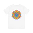 Beautiful and colorful Vibrant Mandala T-Shirt representing peace and harmony