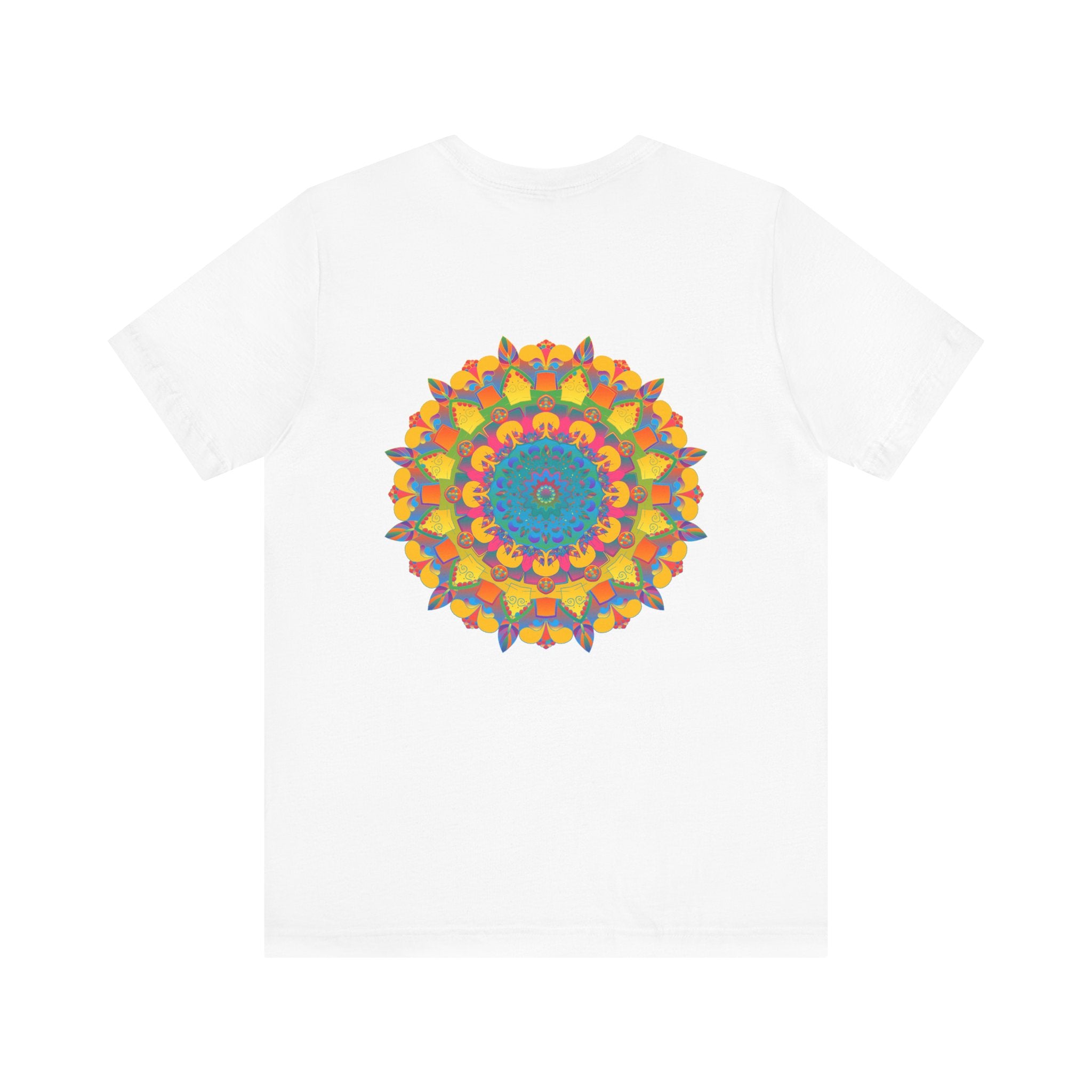 Beautiful and colorful Vibrant Mandala T-Shirt representing peace and harmony