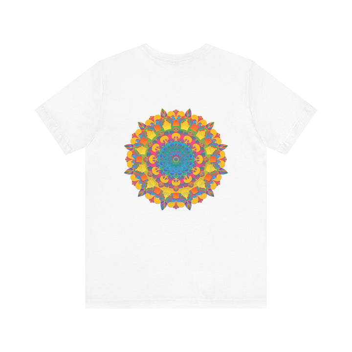 Beautiful and colorful Vibrant Mandala T-Shirt representing peace and harmony