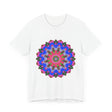 Colorful Mandala Geometric T-Shirt featuring intricate patterns and vibrant colors