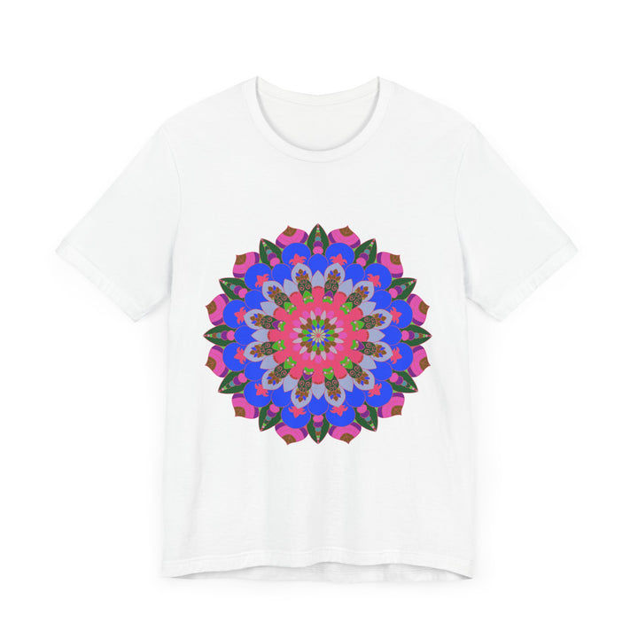 Colorful Mandala Geometric T-Shirt featuring intricate patterns and vibrant colors