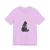 Cozy Black Cat Silhouette Tee with a cute and cuddly design