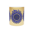 10th Anniversary Metallic Mug "10 Years Strong" - Hand Drawn Mandala Design in Gold & Silver | Perfect Tin/Aluminum Anniversary Gift - Blululi
