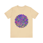 Colorful and intricate mandala design adorning a comfortable and stylish t-shirt