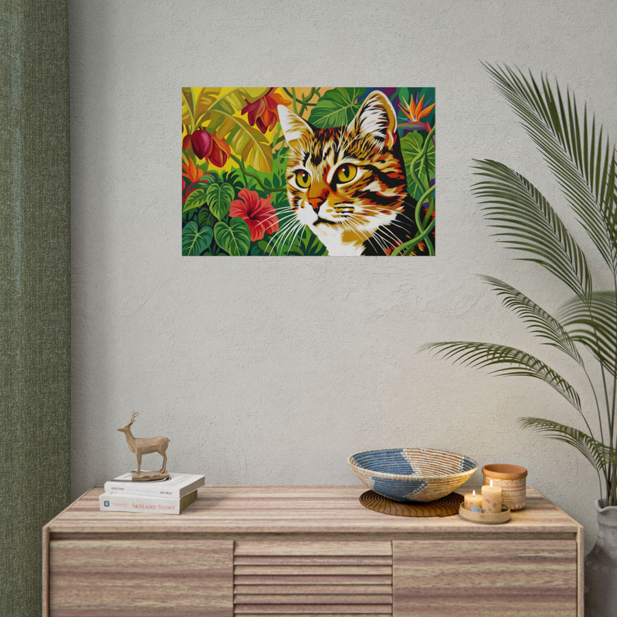 Cat Jungle Poster - Orizzontale