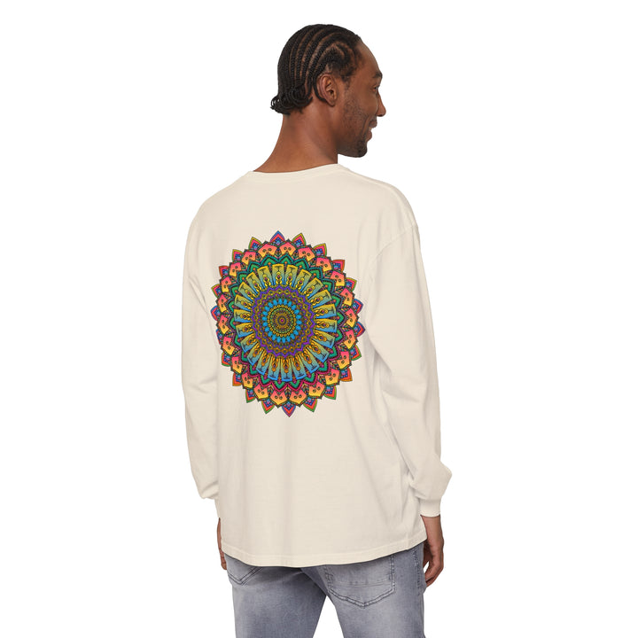 Intricate Mandala Unisex Long Sleeve T-Shirt featuring detailed mandala design