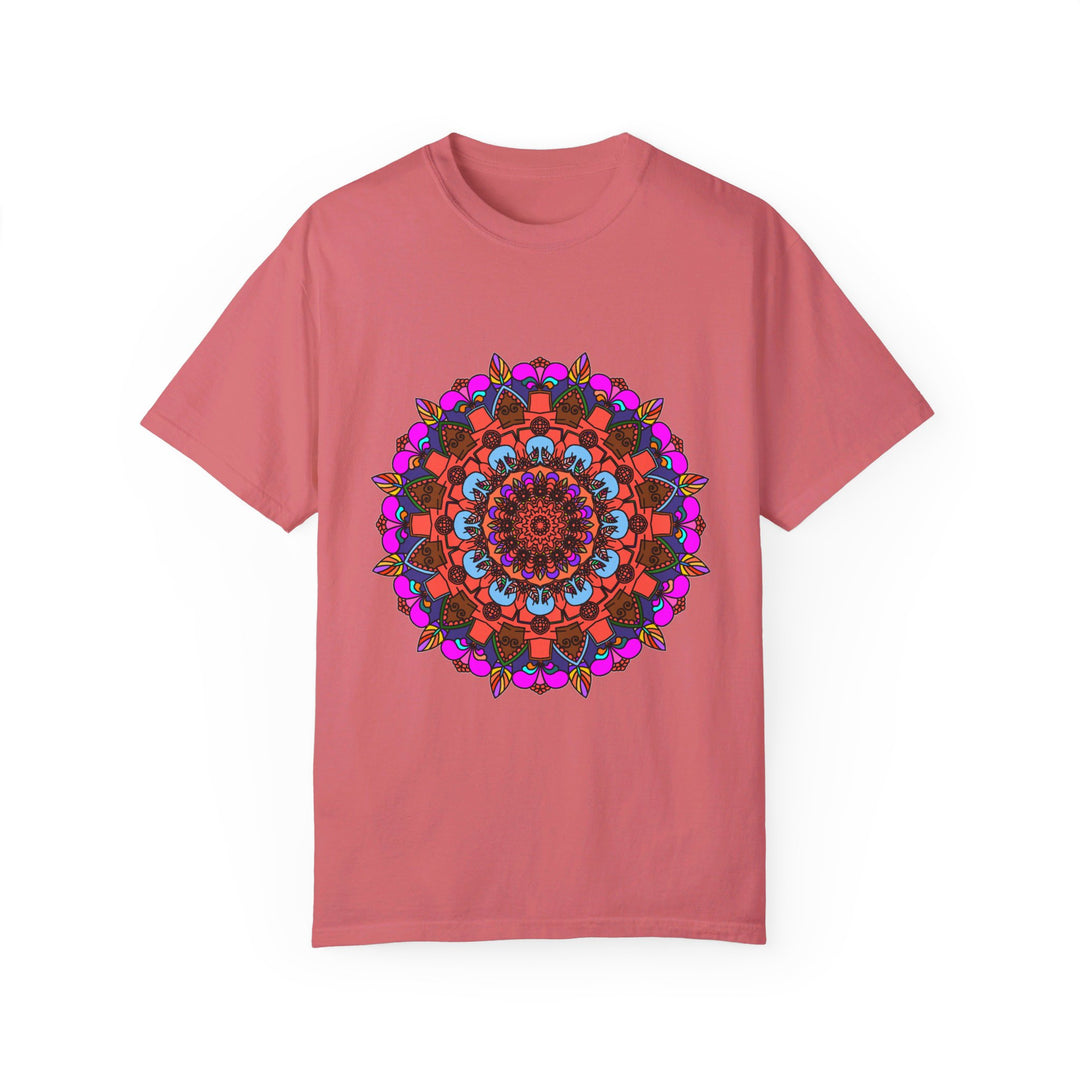 Close-up of 100% Ring-Spun Cotton Fabric of Mandala T-Shirt