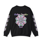 Felpa Girocollo Legame Madre-Figlia — Regalo di Famiglia Mandala Floreale