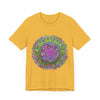 Vibrant Mandala Tee with Colorful Geometric Art, perfect for adding a pop of color to your wardrobe