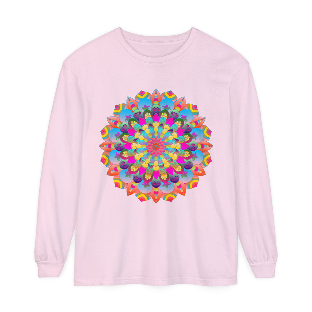 Colorful Mandala Long Sleeve T-Shirt - Psychedelic Art 14