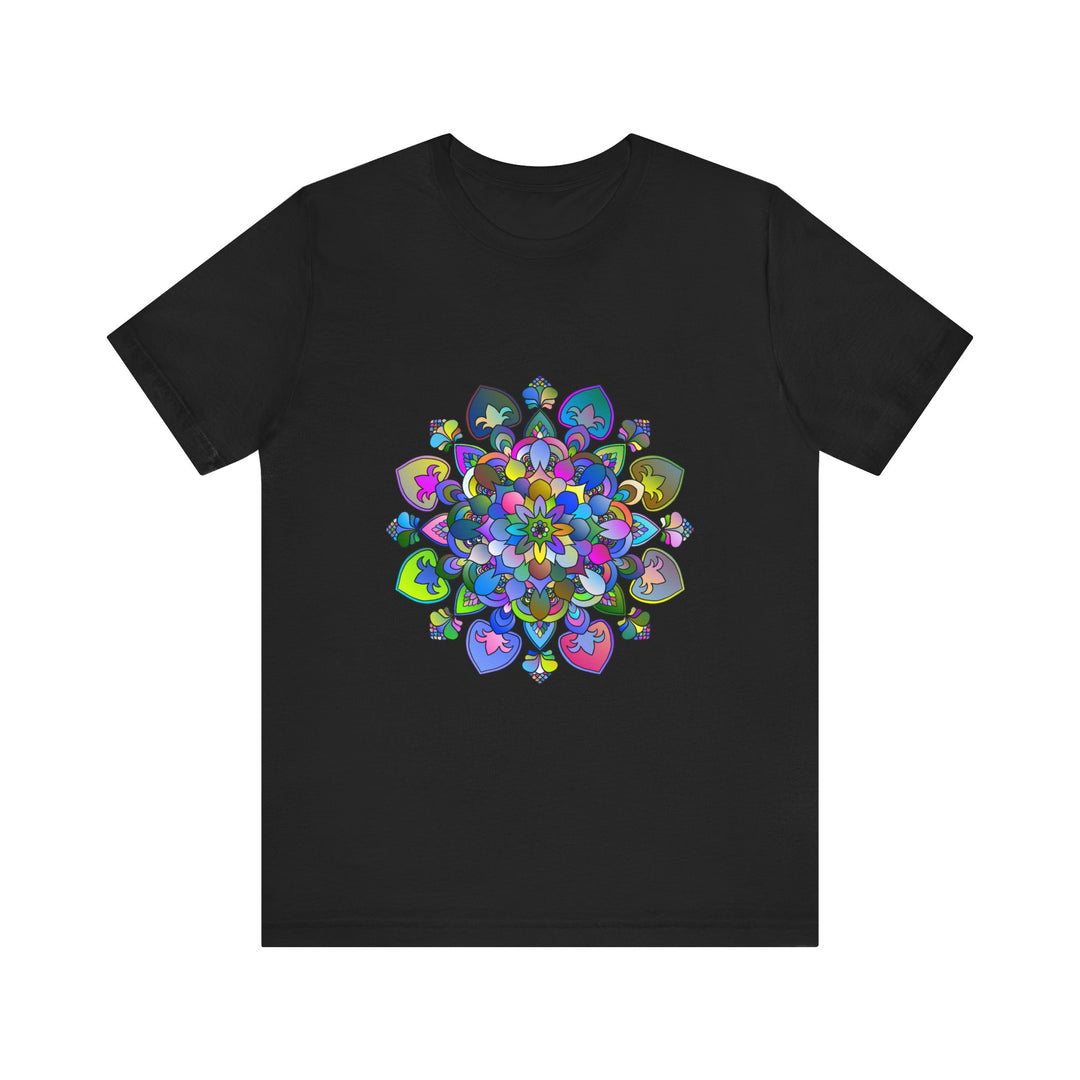 Vibrant Mandala T-Shirt featuring intricate and colorful art design inspired by traditional patterns and symbols, perfect for adding a pop of style to any outfit